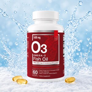 Elements Omega-3 Fish Oil Capsules with EPA & DHA, 60 Softgels, Clean Sourced Fatty Acids image 1