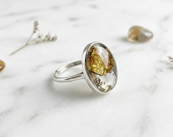 Top Quality Sericho Pallasite Meteorite Ring — Sterling Silver Band, Cosmic Wedding Band, Christmas / Graduation Gift (Certificate Included)