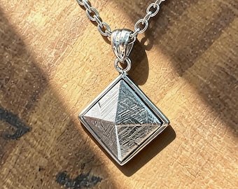 Iron Meteorite Conical Pyramid Pendant