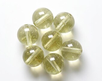 Libysche Wüstenglasperlen 8 mm, runde Naturglasperlen, goldenes durchscheinendes LDG, 1,2 mm Loch, Schmuckherstellung Zubehör, Spacer Perlen