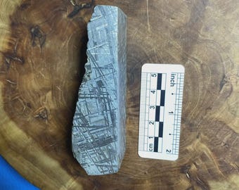 Muonionalusta Meteorite Endcut| 39.5*98*36mm Iron Meteorite Slab | Widmanstätten Pattern | Jewelry Making Material