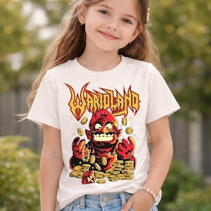 Warioland Video Game Shirt Super Mario Wario Shirt Mario Galaxy Movie Shirt Epic Universe Family Shirt Disneyland Mario Group Matching Tee image 1