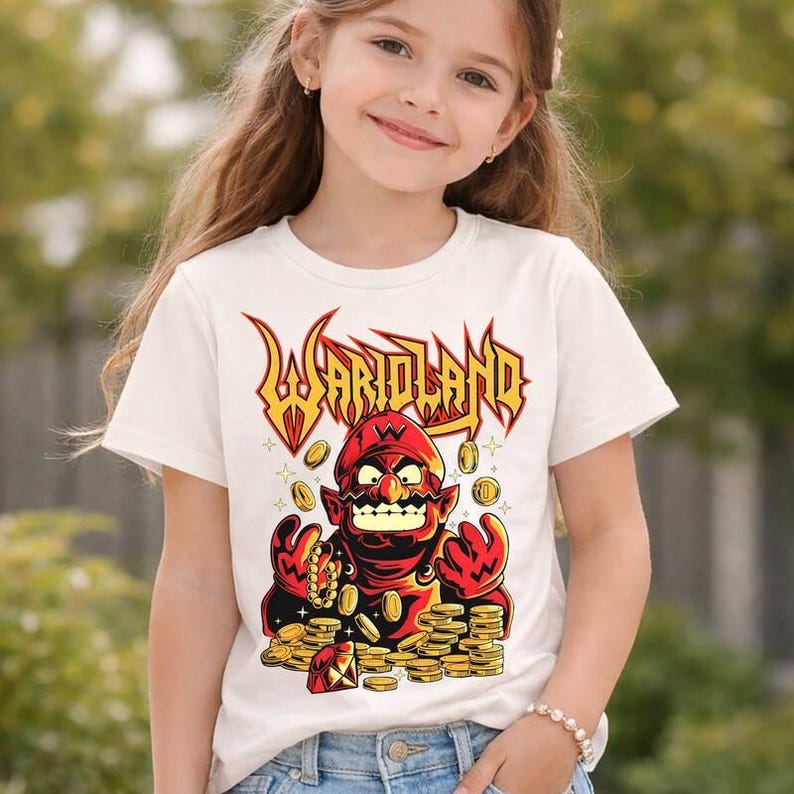 Warioland Video Game Shirt Super Mario Wario Shirt Mario Galaxy Movie Shirt Epic Universe Family Shirt Disneyland Mario Group Matching Tee image 1