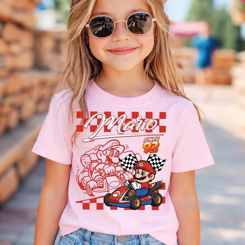 Chemise Disneyland Super Mario Since 92, chemise Mario, chemise familiale épique universelle, chemise assortie Disneyland Mario Group 01 image 3