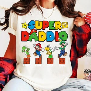 In My Super Daddio Era Shirt, Super Mario Dad Shirt, Disneyland Mario Galaxy Movie Tee, Father's Day Mother's Day Shirt, Gift for Dad 03 image 1