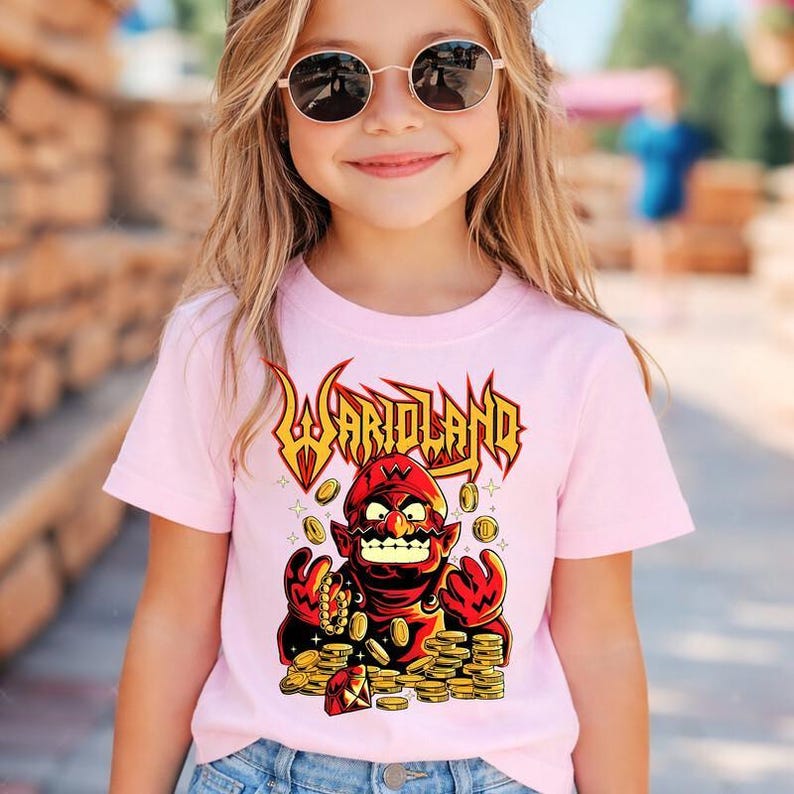 Warioland Video Game Shirt Super Mario Wario Shirt Mario Galaxy Movie Shirt Epic Universe Family Shirt Disneyland Mario Group Matching Tee image 2