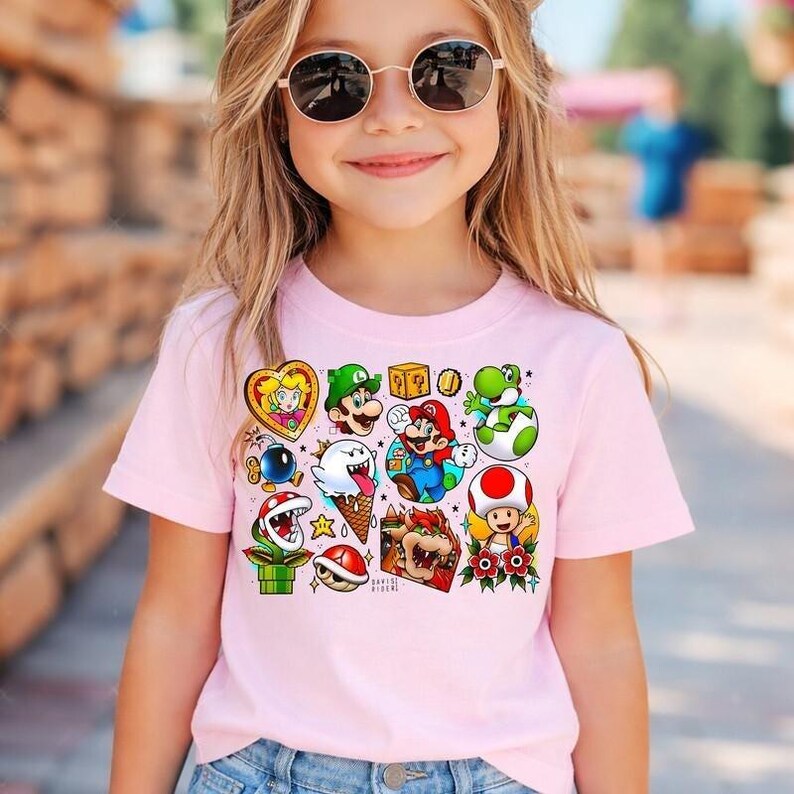Super Mario Epic Universe Shirt Mario Galaxy Movie Tee Mario Luigi Princess Peach Mario Game Gaming Shirt Universal Family Vacation Shirt 02 bild 2