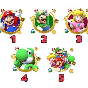 Chemise anniversaire Super Mario personnalisée, chemise film Mario Galaxy, chemise famille Mario univers épique, chemise assortie famille Mario Disneyland 06 image 3