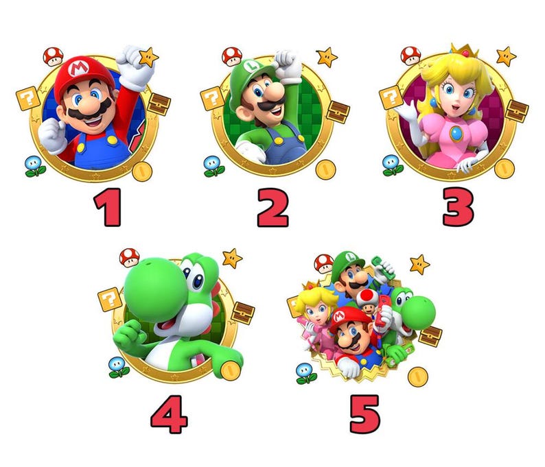 Chemise anniversaire Super Mario personnalisée, chemise film Mario Galaxy, chemise famille Mario univers épique, chemise assortie famille Mario Disneyland 06 image 3