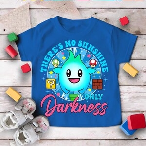 There's No Sunshine Only Darkness Shirt, Super Mario Lumalee Shirt, Luna Mario Shirt, Mario Galaxy Movie Shirt, Epic Universe Matching Tee image 3