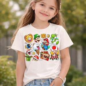 Super Mario Epic Universe Shirt Mario Galaxy Movie Tee Mario Luigi Princess Peach Mario Game Gaming Shirt Universal Family Vacation Shirt 02 bild 1