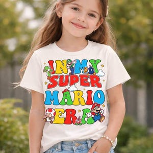 In My Super Mario Era Shirt Super Mario Character Shirt Mario Shirt Disneyland Mario Video Game Tee Epic Universal Family Tee image 1