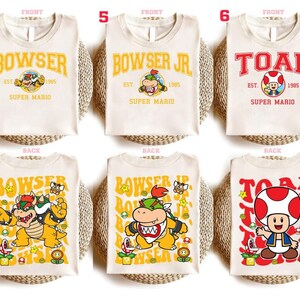 Custom Super Mario Characters Shirt, Mario Galaxy Movie Shirt, Disneyland Mario And Friend Shirt, Epic UniverseFamily Matching Shirt 03 image 2