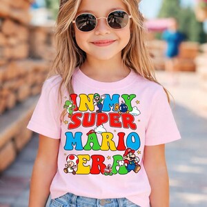 In My Super Mario Era Shirt Super Mario Character Shirt Mario Shirt Disneyland Mario Video Game Tee Epic Universal Family Tee image 2
