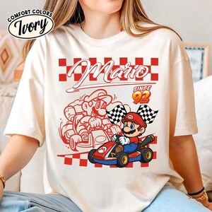 Chemise Disneyland Super Mario Since 92, chemise Mario, chemise familiale épique universelle, chemise assortie Disneyland Mario Group 01 image 2