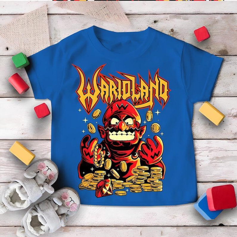 Warioland Video Game Shirt Super Mario Wario Shirt Mario Galaxy Movie Shirt Epic Universe Family Shirt Disneyland Mario Group Matching Tee image 3