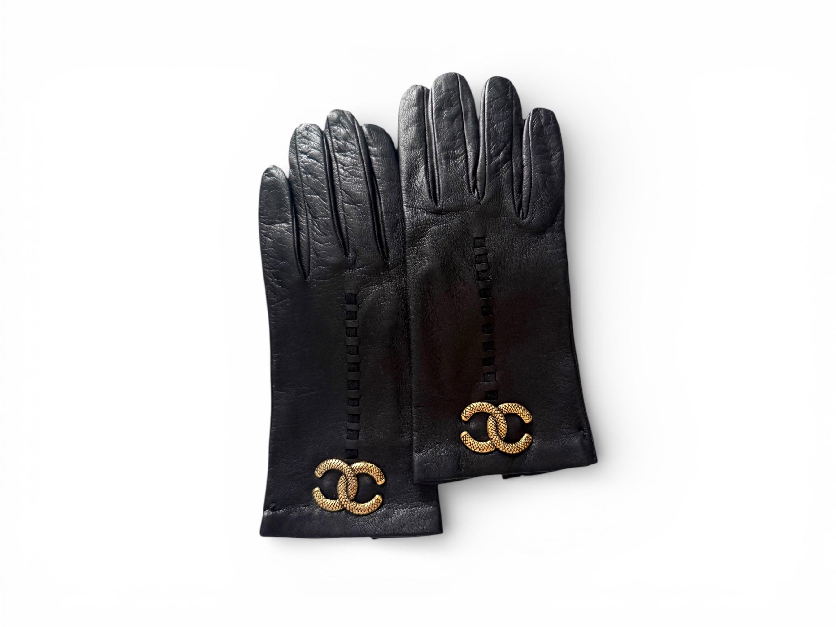 Chanel Leather Glove - Etsy