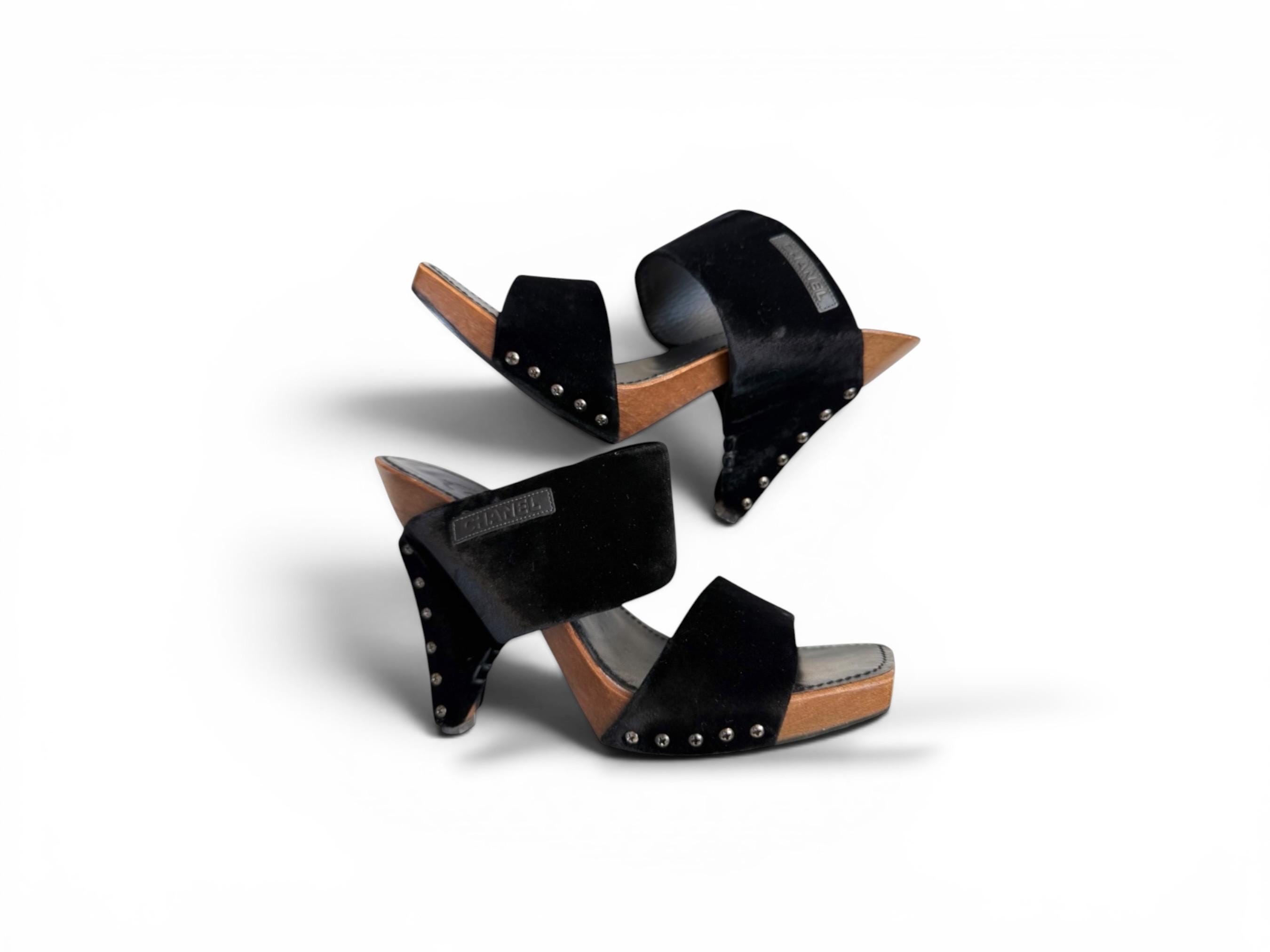 Vintage Chanel Mules - Etsy
