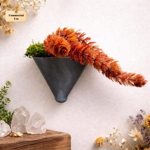 Organic Planter STL File | 3D Printable Modern Plant Pot | Decorative Indoor Flower Pot Design | Instant Download