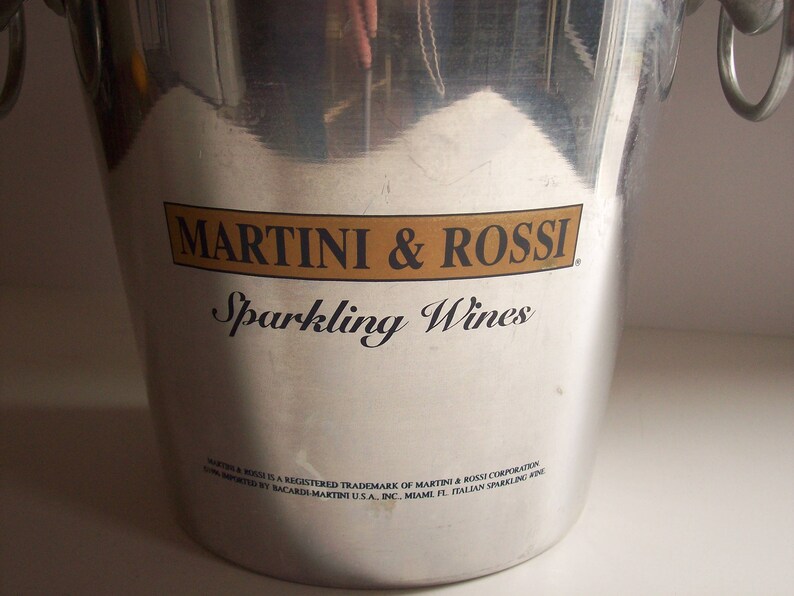 Martini and Rossi Ice Bucket Double Handle Ice Bucket Etsy