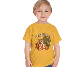 Kitten in Gift Box Toddler Tee | Gift Ever Graphic Shirt