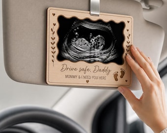 Drive Safe Daddy, Mommy And I Need You, Personalized Car Visor Clip, Gift For Dads And Fathers