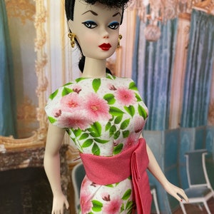 Rose Garden cut and sew for Barbie by Marirose with video tutorial