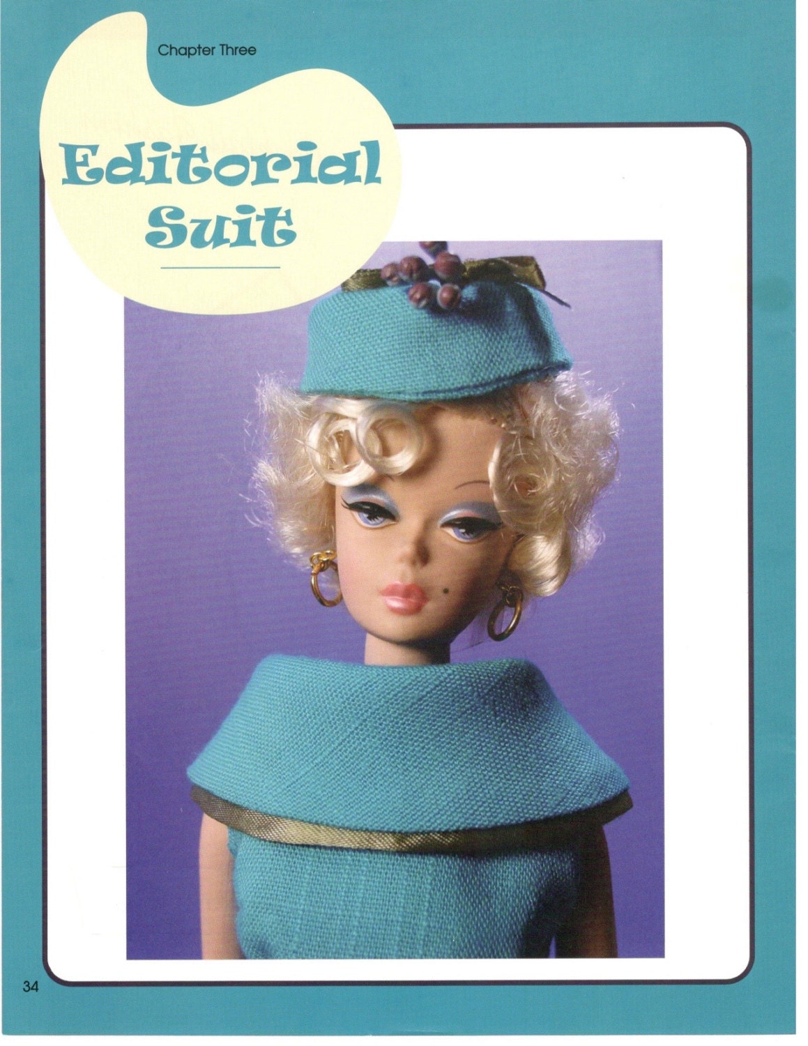 PDF Instant download patroon "Fashion Editor" voor vintage Barbie " door Marirose! compleet uit boek "Vintage Clothing for the Fashion Doll"