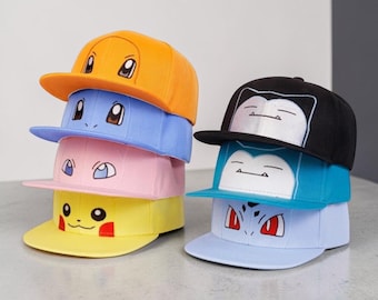Anime Embroidery Caps, Anime Adjustable Sun Hat - Anime Baseball Cap Gift