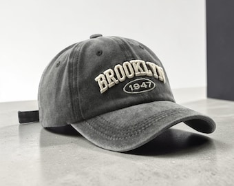 Brooklyn Embroidery Cap, Hip Hop Streetwear Sun Hats - Unisex Hats