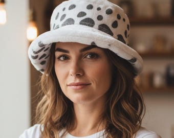 Soft Plush Hat, Beanie One Piece Spotty Soft Cap - Gift