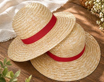 Luffy Straw Hat, Anime Summer Costume Cosplay One Piece Hat - Gift For Adults