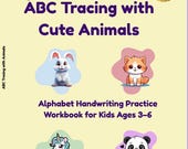 Alphabet Tracing Workbook Printable | ABC Letter Tracing Color Worksheets for Preschool Kids Ages 3–6