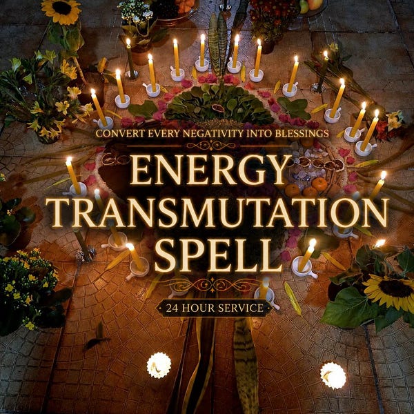 Energy Transmutation Spell, Negative Energy Cleansing Ritual, Spiritual Protection Service, Cord Cutting, Shadow Work, Healing Energy