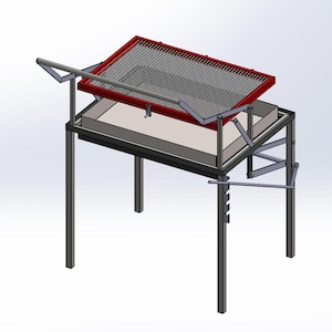 Klappgrill Drehgrill - MIT STÄNDER - mit Plänen und Herstellungsanleitung