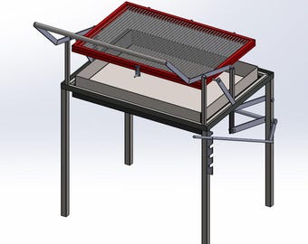 Klappgrill Drehgrill - MIT STÄNDER - mit Plänen und Herstellungsanleitung