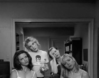 Chicas vintage de SATC PNG, arte de pared de la serie de televisión de los 90 PNG descarga digital