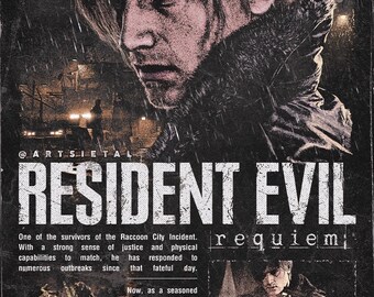 Impresión digital PNG de fan art de Requiem Leon