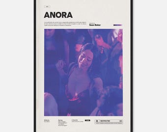 Anora Film png, Mikey Madison png, Drama romántico ganador del Oscar Sean Baker impresión png descarga digital