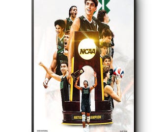 Descarga digital PNG del equipo masculino de voleibol de Hawái, campeones nacionales de la NCAA 2026