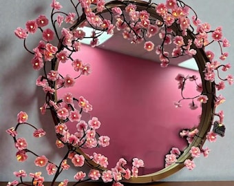 Flor de cerezo LED: decoración de pared con flores de hadas, guirnalda de ramas flexibles, iluminación acogedora para el dormitorio y el hogar