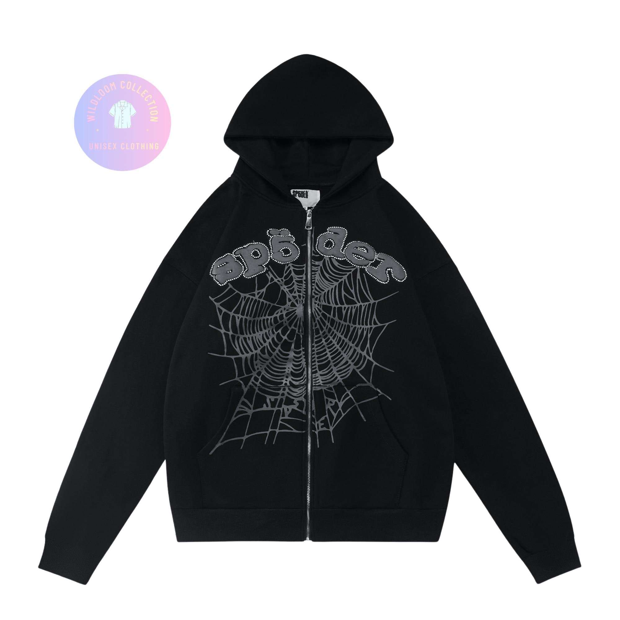 Sp5der hoodie black - Etsy 日本