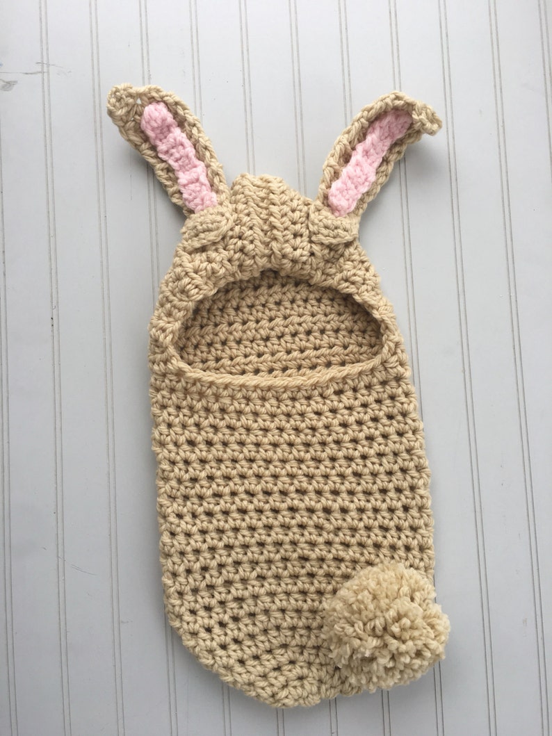 Crochet PATTERN Bunny cocoon swaddle Newborn size Etsy
