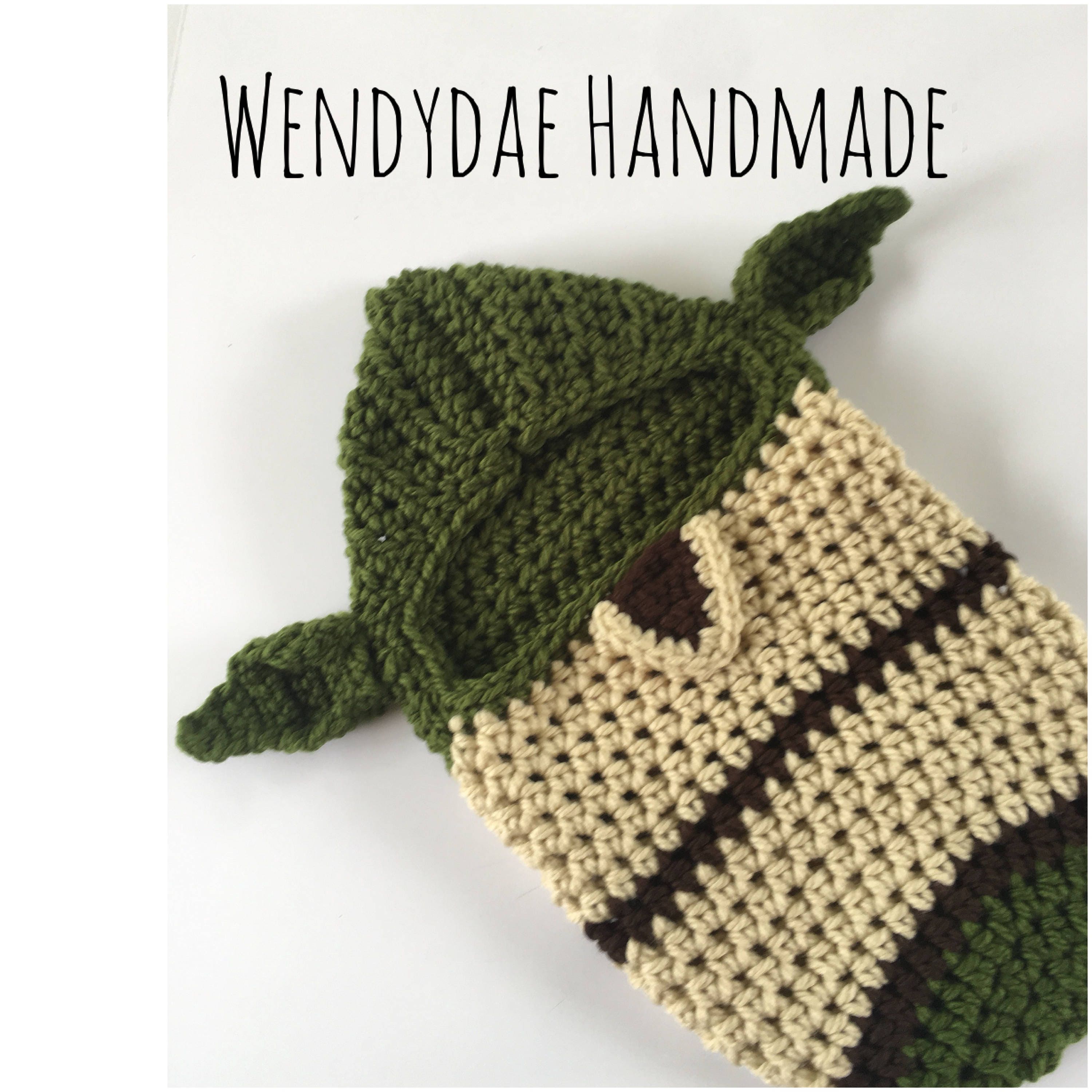 Crochet Pattern Yoda Newborn Swaddle Cocoon Photo Prop Etsy