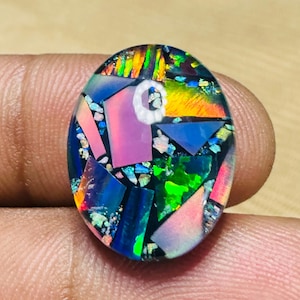 Excellent Quality Monarch Opal Cabochon Welo Fire Australian Opal Cabs Monarch Opal Ring Crystal Use For 925 Artisan Jewelry Ring 19X14X6 MM