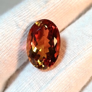 Genuine Zultanite Cabochon, Color Shift Zultanite Gemstone | Rare Stone Size 18X12 MM Zultanite Stone