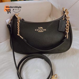 Mini sac à bandoulière en cuir - Sac à main rétro avec bandoulière en chaîne