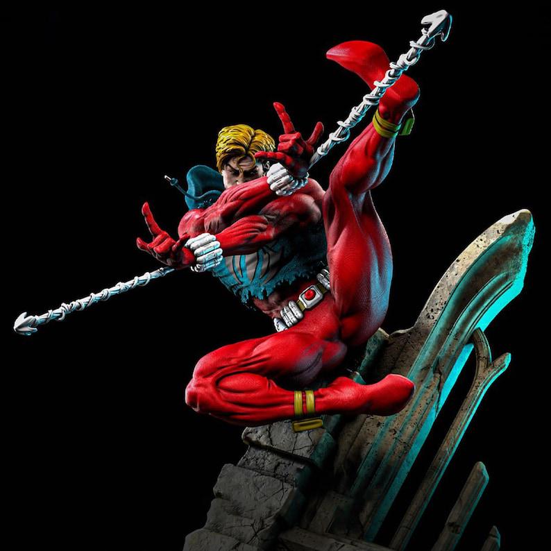 Scarlet Spiderman 3D STL Statue Print Model File - Etsy