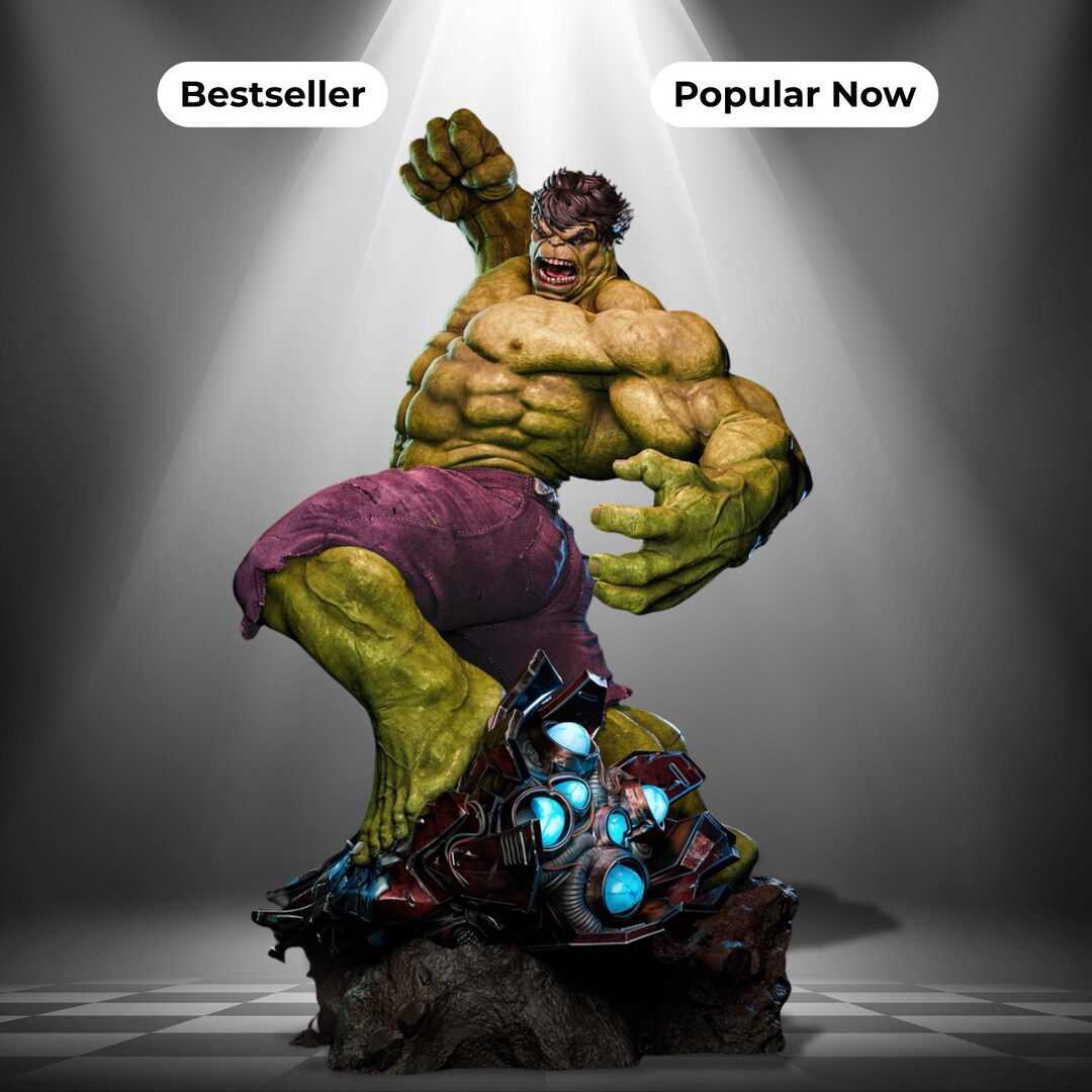 Hulk 3D STL Statue Print Model File - Etsy