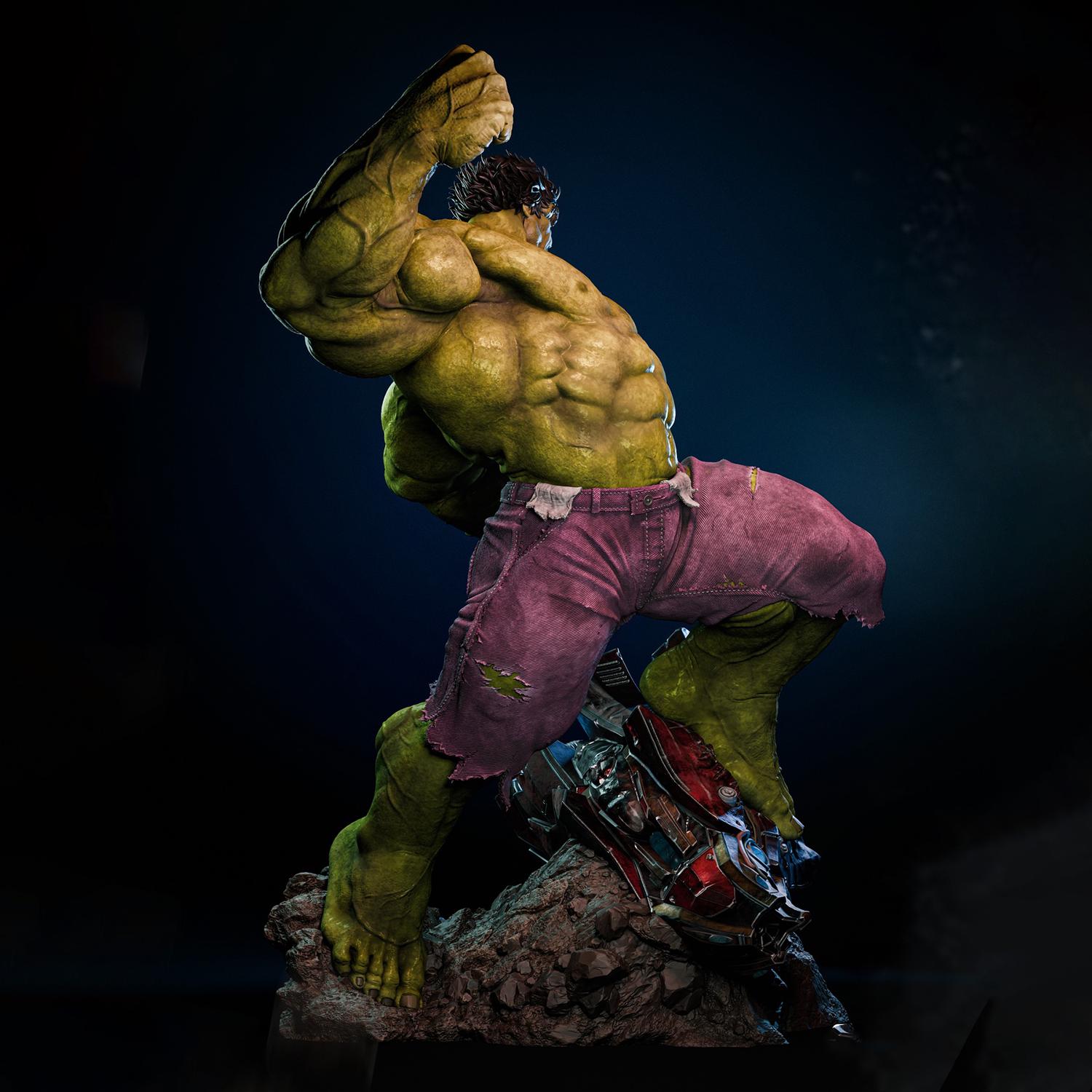 Hulk 3D STL Statue Print Model File - Etsy